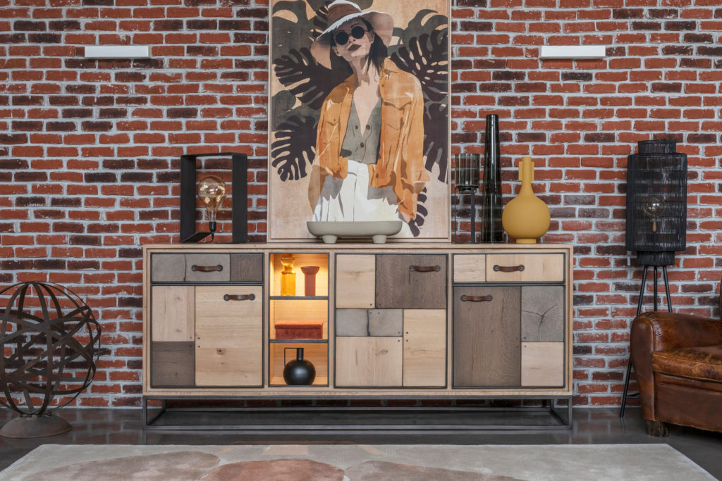 MEUBLES LE DU Meubles Morbihan Buffet Patchwork Artcopi 754